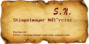 Stiegelmayer Nárcisz névjegykártya